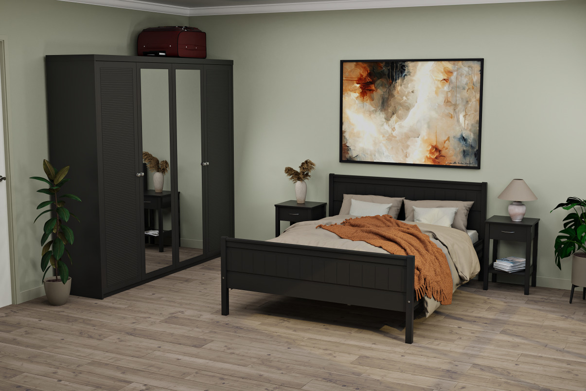 048130150200 harmonie seng 150x200 dempet sort